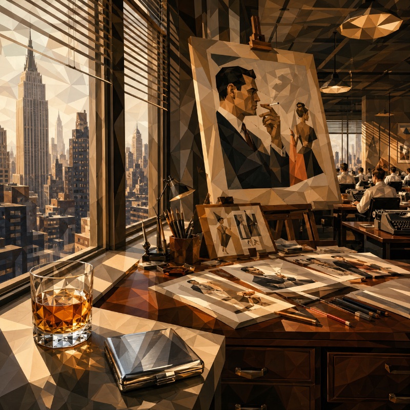 KINO puzzle artwork for Mad Men