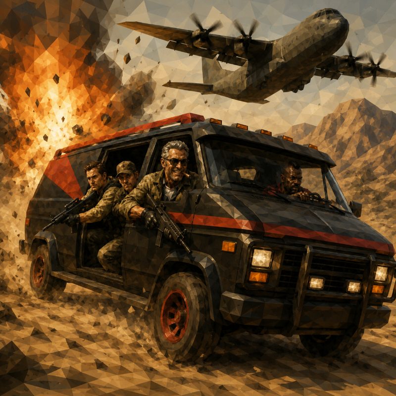 KINO puzzle artwork for The A-Team
