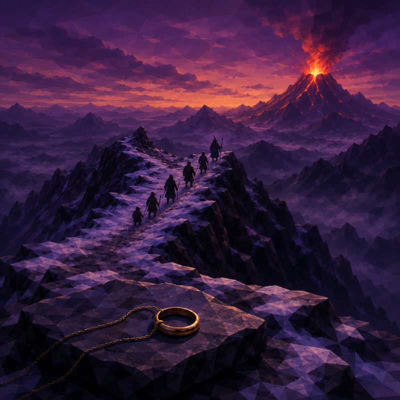 KINO puzzle artwork for The Lord of the Rings: The Fellowship of the Ring