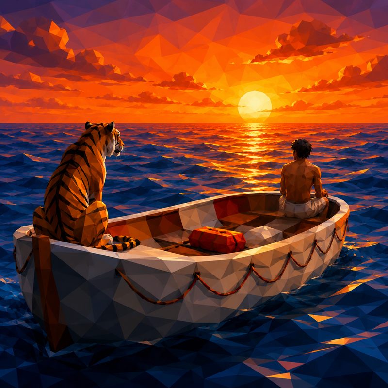 KINO puzzle artwork for Life of Pi