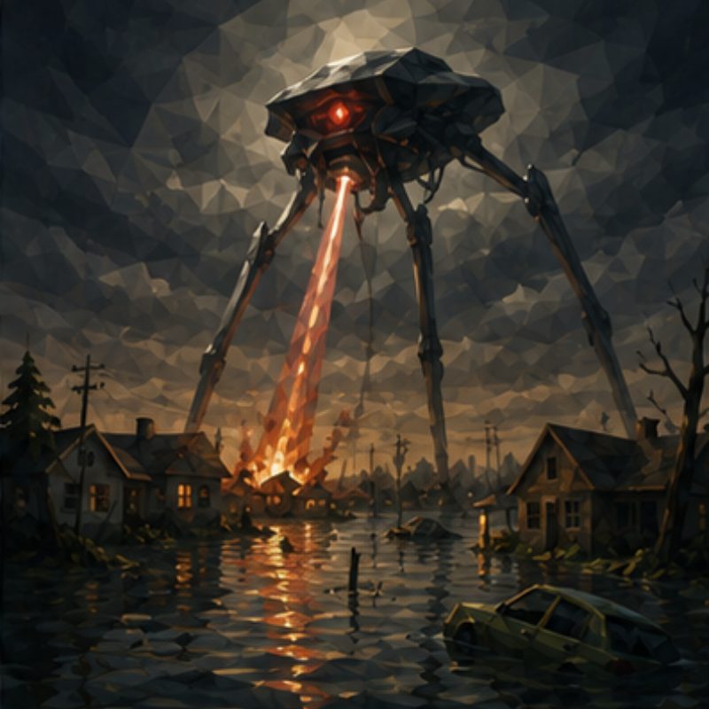 KINO puzzle artwork for War of the Worlds